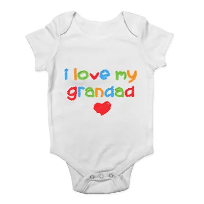 I Love My Grandad Cute Boys Girls Baby Grow Vest Bodysuit • £5.99