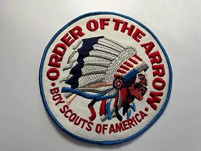 OA Indian Head Jacket Back Patch Order Arrow 6 Inch Blue Border • $15