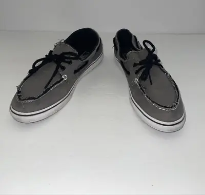 Vans Zapato Del Barco Boat Shoes Grey  Men Size 5 Women 6.5 • $24.65