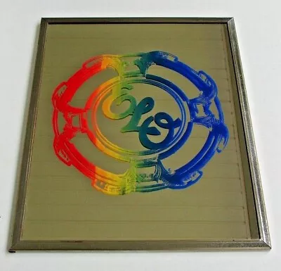 Vintage 70'S ELECTRIC LIGHT ORCHESTRA RARE Carnival Mirror STYLE GLASS ELO  • $300