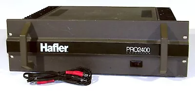 🔥【BRIDGE To 400W】Hafler PRO2400 2-Ch Power Amp! RackXLR~PRO TESTED💥GUARANTY • $266.36