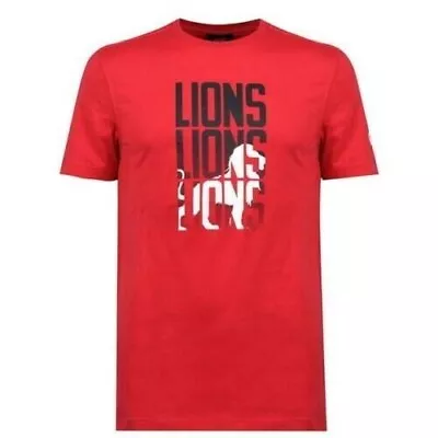 Brand New Ladies Canterbury British & Irish Lions Rugby Graphic T-Shirt Red UK 8 • £7.99