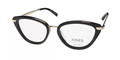 New Jones Ny J235 Petite Eyewear Black Womens Metal & Plastic Full-rim 49-16-135 • $49.95