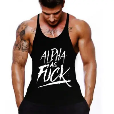 Mens Workout Stringer Tank Tops Fitness Muscle Sleeveless Gym Bodybuilding Vest • $11.02