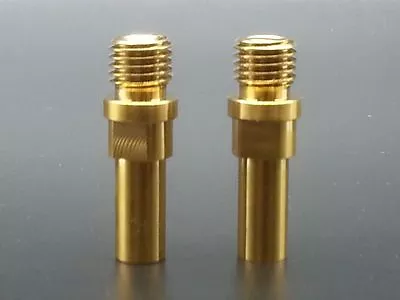 $13.59 • Buy 2PCS M10x1.25 V-Brake Bosses Post Titanium Ti Golden Gr5 Bolts Bicycle Screws 