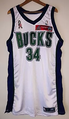 Ray Allen Signed 2002 NBA All-Star Game Issued Bucks Auto Jersey JSA & MEARS LOA • $10000