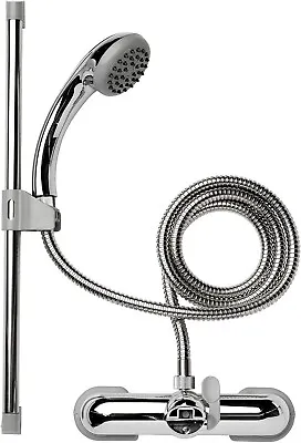 Croydex Chrome Bath Shower Mixer Set -  1.5m Adjustable Tap Detachable AB220041 • £35.75