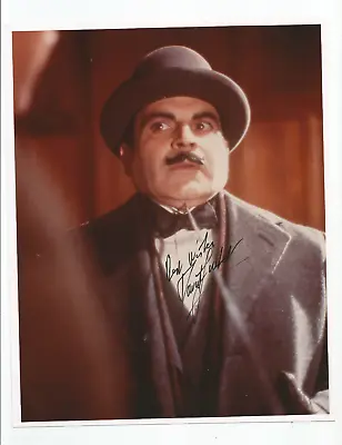 Autograph Poirot David Suchet 8 X 10 Hand Signed Colour Photograph • £30
