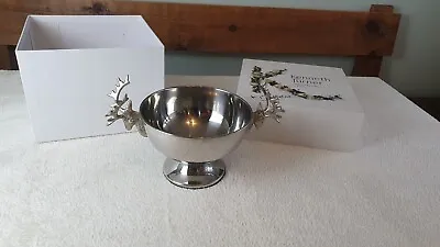 Kenneth Turner Stags Head Bon Bon Dish Silver Plated London 31.5 Cm Long Modern  • £47