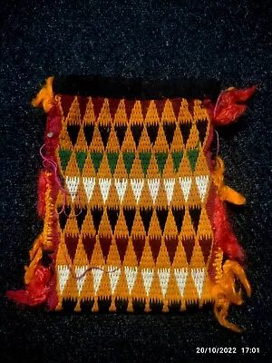 Vintage Indian Antique Banjara Handmade Ethnic Rabari Kutchi Embroidery Pouch 59 • $23.75