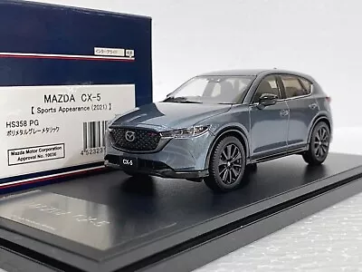 1:43 HI STORY HS358PG 2021 MAZDA CX-5 SPORTS POLYMETAL GREY JDM Diecast Model • $93