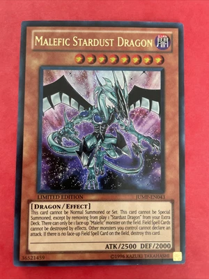 £5 • Buy JUMP-EN043 Malefic Stardust Dragon Ultra Rare Limited Edition NM Yugioh Card