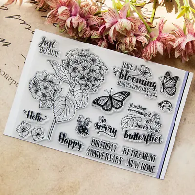 £3.69 • Buy Flower Silicone Clear Stamp For Scrapbooking Embossing Card Making Album Craft