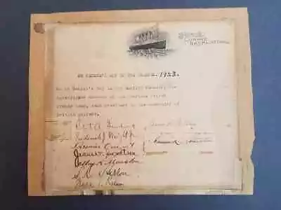 $5900 • Buy US Amateur Walker Cup Piece Ouimet Gardner Sweetser Etc JSA Full Letter D1907