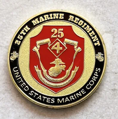 US MARINE CORPS - 25th MARINE REGIMENT Challenge Coin • $14.99