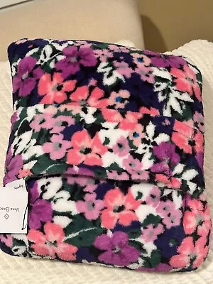 Vera Bradley FLOWER GARDEN 60 X 45 Travel Fleece Pillow/blanket NWT • $29.95