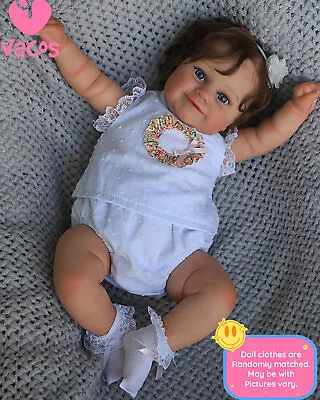 VACOS Reborn Realistic Dolls Baby Newborn Silicone Vinyl Doll Body Lifelike Toys • $59.99