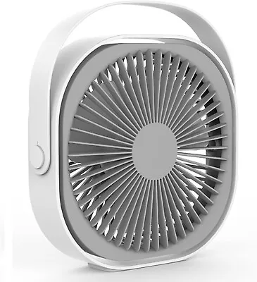 Desk Fan  USB Table Fan8  Inches 2 Speeds Silent Fan Stepless Speed ⭐️⭐️⭐️⭐️⭐️ • £9.40