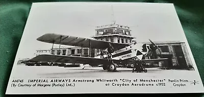AM745 IMPERIAL AIRWAYS Armstrong Whitworth “City Of Manchester” Pamlin Prints • £1