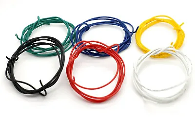 £6.49 • Buy 6m (6 X 1m) 22AWG Guitar Hookup Wire Electronics Pots Stranded Copper 6 Colours
