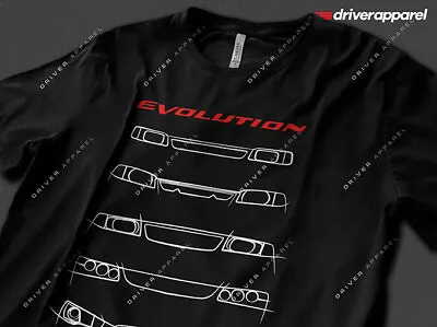 Original Mitsubishi Lancer Evo Evolution Shirt – Evo I II III IV V VI VII • $21.95