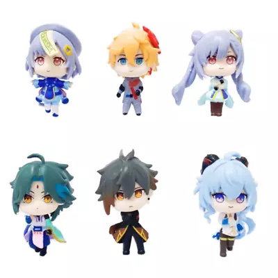 Genshin Impact Pvc Q Version Figures Set Of 6pcs Create A Cute And Playful • £12.89