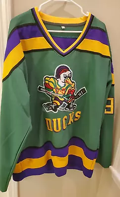 Mighty Ducks Adam Banks #99 All Sewn Jersey Size Xl • $22