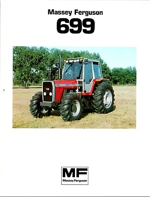 Massey Ferguson MF 699 Tractor Dealer Sales Specifications Brochure • $15.87