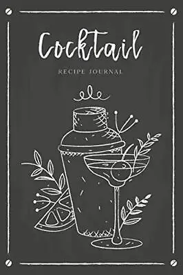 Cocktail Recipe Journal Record Favorite Recipes Ingredients Organizer Drinks ... • £6.77