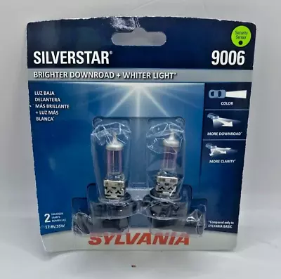 Sylvania Silverstar 9006 Halogen High Performance Headlight 2 Bulbs • $24.99