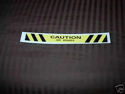 Tonka Truck  Caution Air Brake   Vinyl Peel And Stick Decal • $7