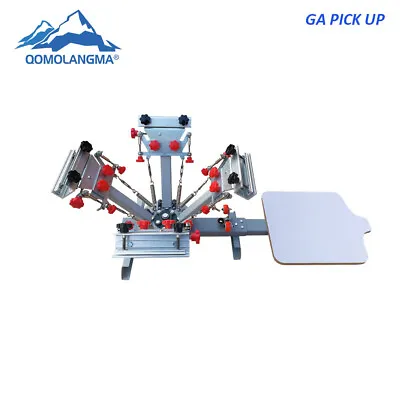 GA PICKUP-Screen Printing Press 4 Color 1 Station With Micro Registration • $413.10