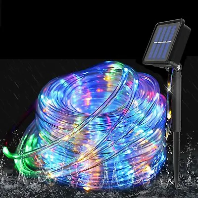 Solar String Lights Outdoor Rope Lights 100led 33ft For Garden Fence Patio Yard • $14.24
