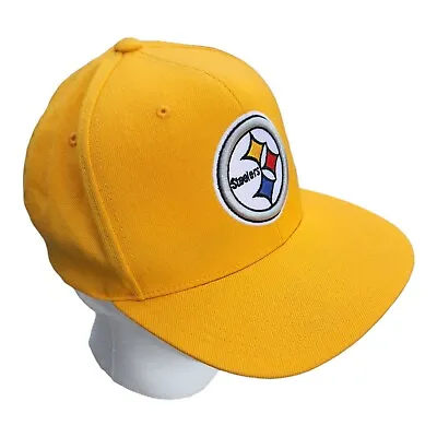 Mitchell Ness Pittsburgh Steelers Snapback Hat Cap Vintage Collection Gold • $12.99