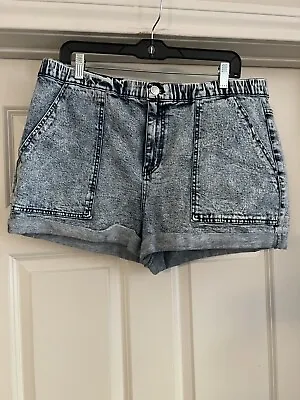 Wild Fable Acid Wash High Waisted Denim Shorts Women’s Size Large • £20.90