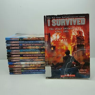 HUGE Lot Of 15 I SURVIVED Books Series By Lauren Tarshis Set Paperback Ex Lib • $34.95