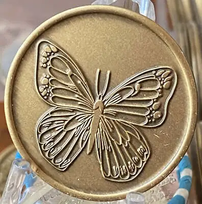 $120 • Buy 100 Butterfly Medallion Serenity Prayer Bronze Coin Bulk Pack