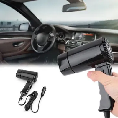 Portable 12V Hot&Cold Folding Car Hair Dryer Window Defroster For Camping Travel • $47.11