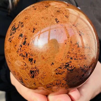 Natural Red Mahogany Obsidian Quartz Crystal Sphere Ball Healing 1360g • $44.70