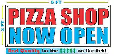 £22.43 • Buy PIZZA SHOP NOW OPEN Banner Sign NEW Larger Size Best Quality For The $$$