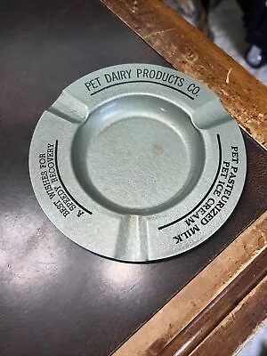 $9.99 • Buy Vintage Pet Milk Dairy Farm Pc Metal Ashtray