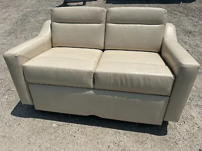 Villa 59  Standard Sofa CREAM Couch RV Boat Motorhome Coach Used With Drawer • $800