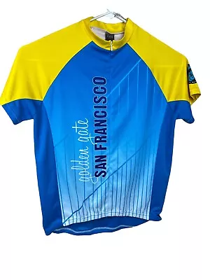 Cycling  I Bike  Golden Gate National Parks Full-Zip Short Sleeve Jersey 2XL ~ E • $24.79