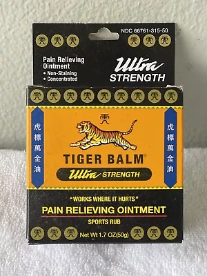 Tiger Balm Ultra Strength Pain Relieving Ointment 1.7 Oz (EXP: 11/2025 • $10