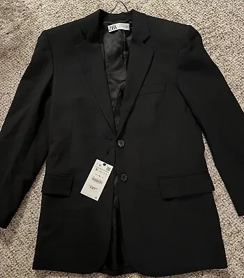 ZARA 🔥NWT Women's Medium Blazer Suit Jacket Business Casual Fitted Two Buttons • $28