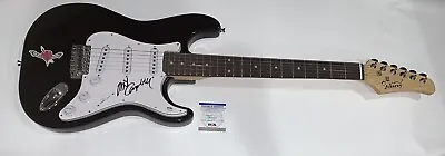 Mike Campbell Signed Black Electric Guitar Tom Petty Full Signature Psa Coa • $799.99