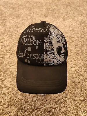Volcom Hat Adult Mens Black Trucker Snap Back Cap Adjustable Mesh Back • $12.99