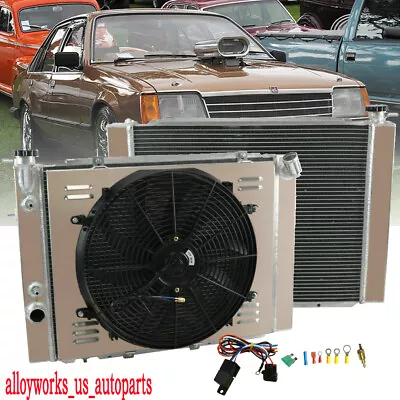 3 Row Radiator+Shroud Fan+Relay For 1979-1985 Holden Commodore VB VC VH VK AT/MT • $265.88