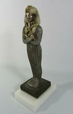 Egyptian King Tut Metal Figurine On Fine Marble Base • $25.16