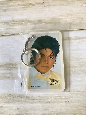 Michael Jackson Jacksons Photo 5 Cards Keychain Double Sided NOS Sealed Thriller • $15